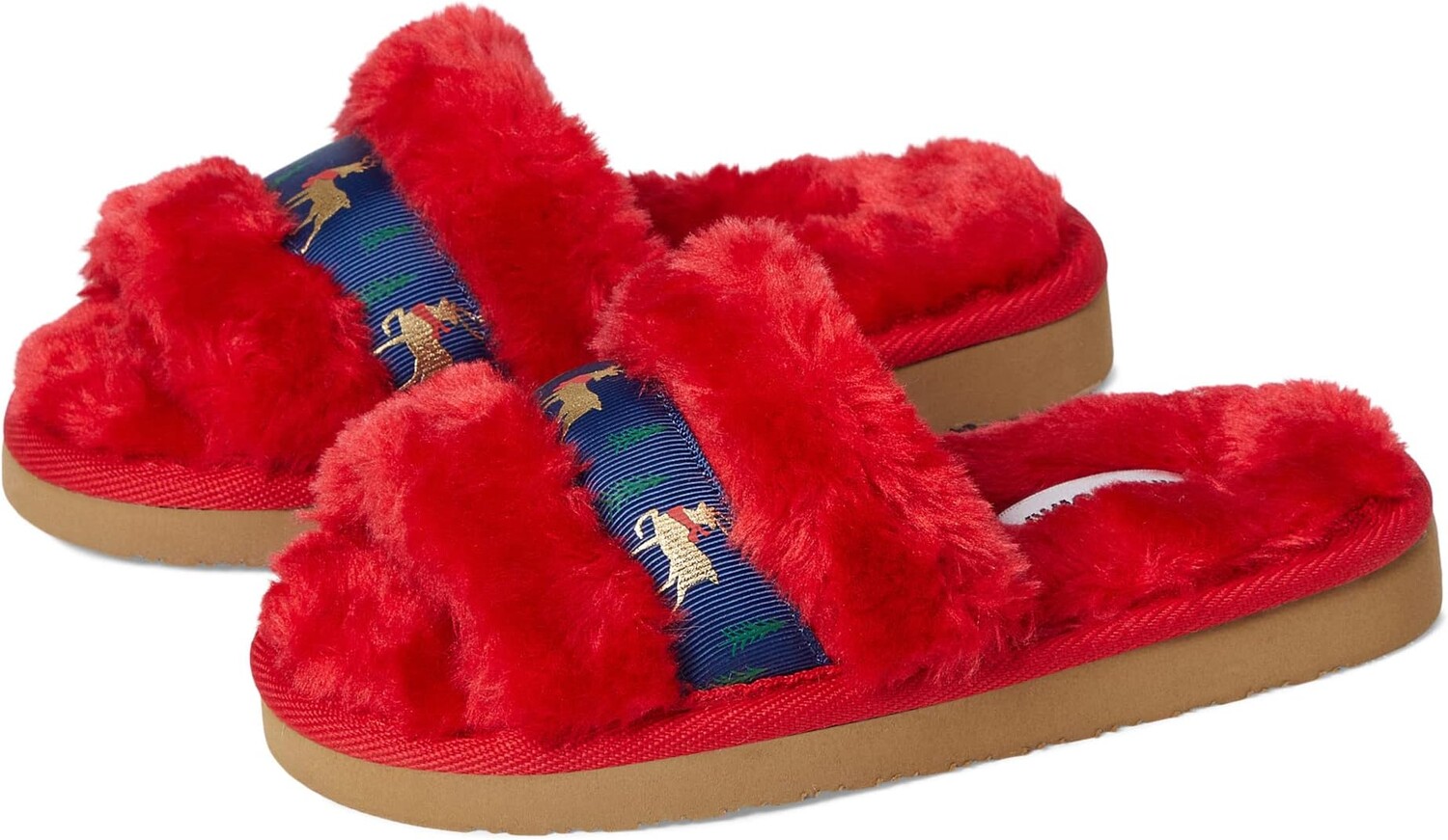 

Тапочки Reindeer Lizzie Minnetonka, красный