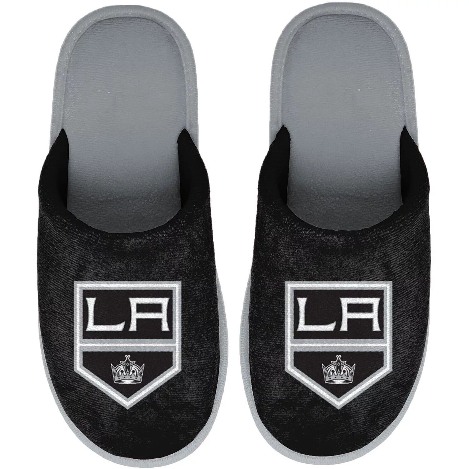 

Молодежные черные тапочки FOCO Los Angeles Kings с большим логотипом Unbranded