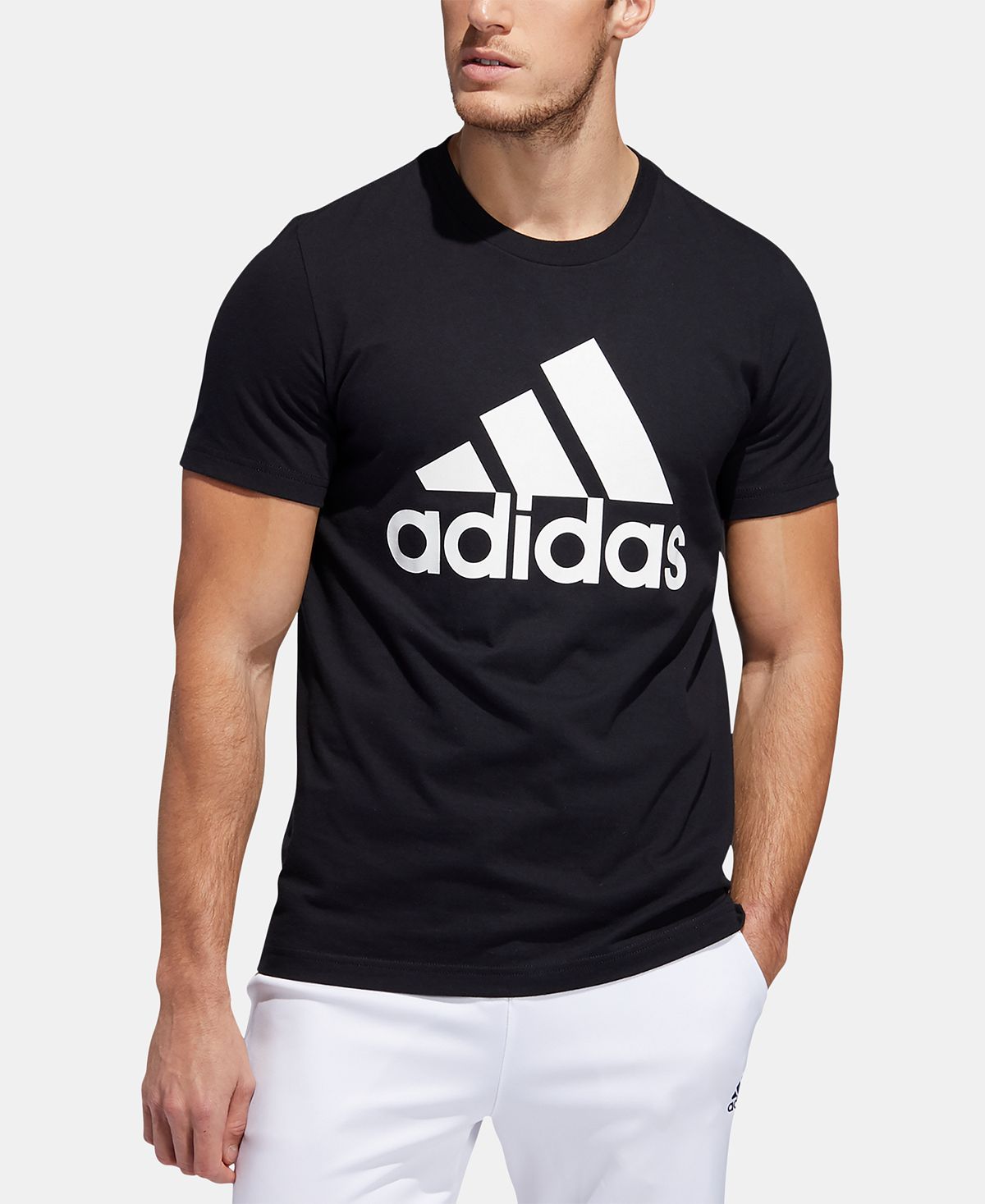 Адидас футболка футболка черная мужская