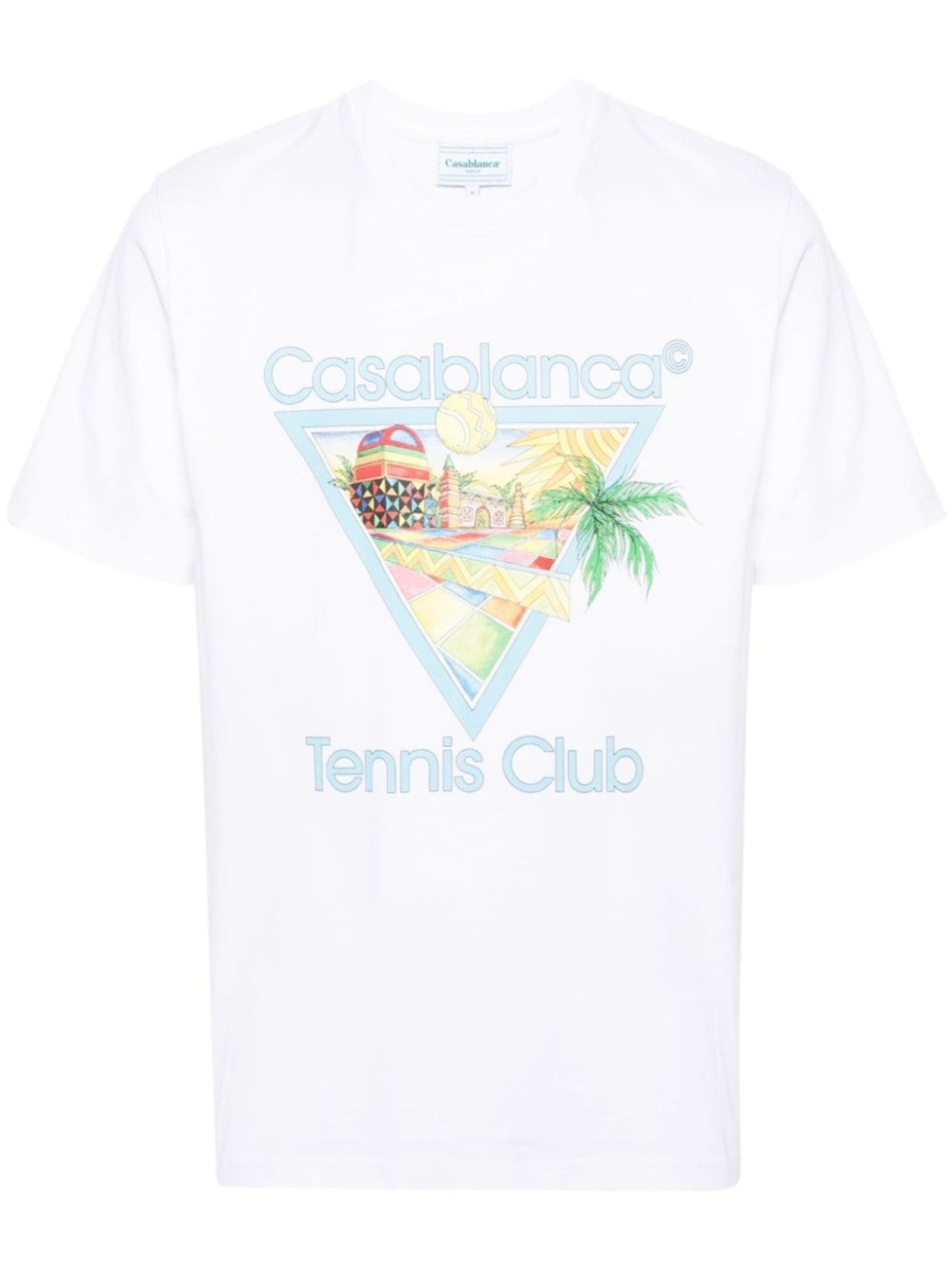 

Casablanca футболка Afro Cubism Tennis Club, белый