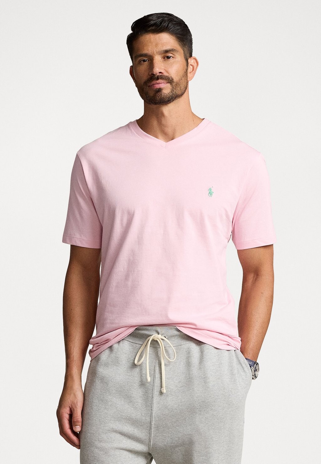 

Базовая футболка Polo Ralph Lauren Big & Tall, светло-розовый