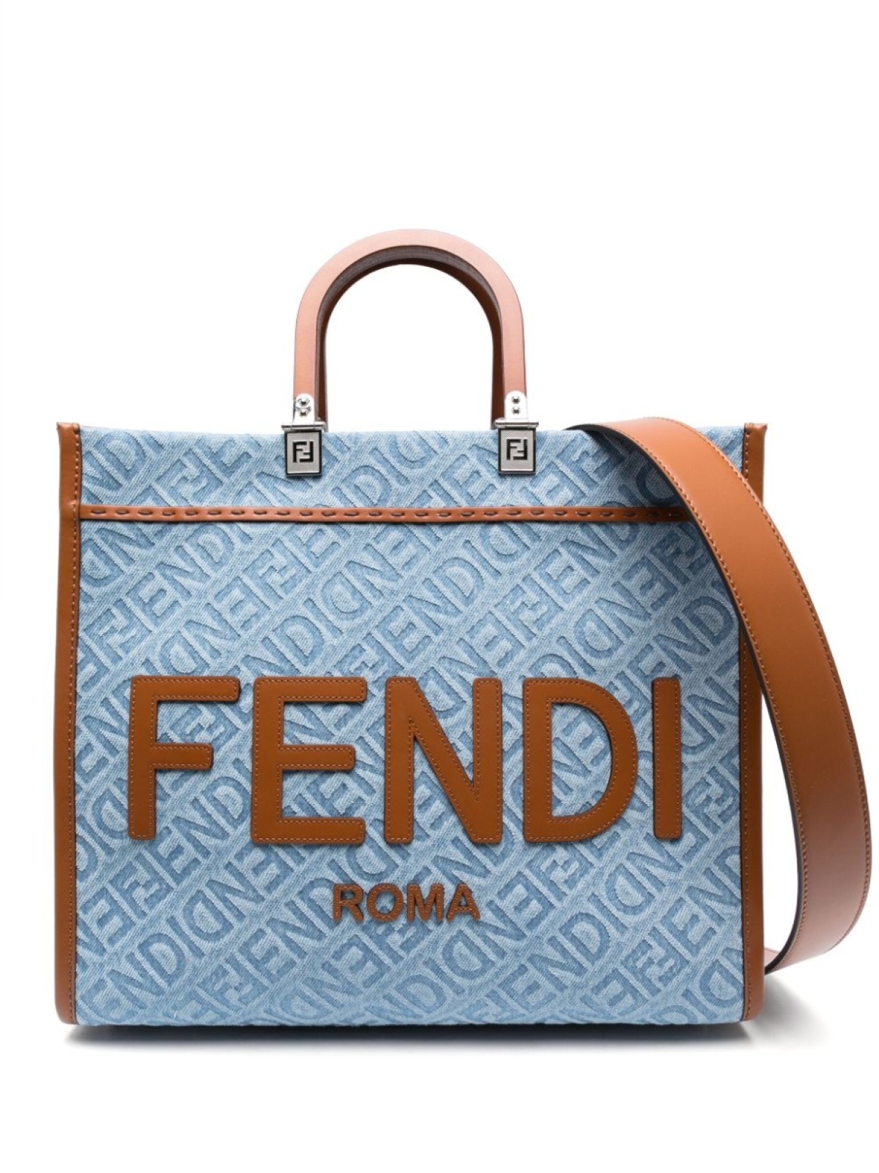 

FENDI сумка-тоут Sunshine среднего размера, синий