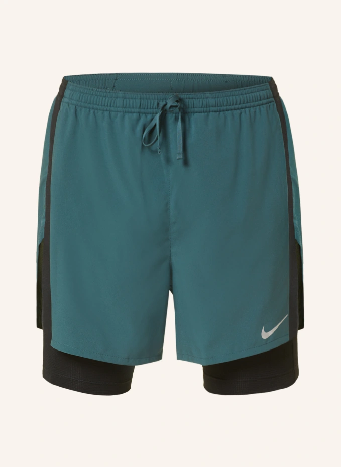 

Беговые шорты 2-в-1 dri-fit run division stride Nike, черный