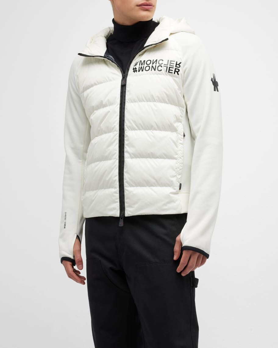 

Мужская пуховая вязаная комбинированная куртка Moncler Grenoble