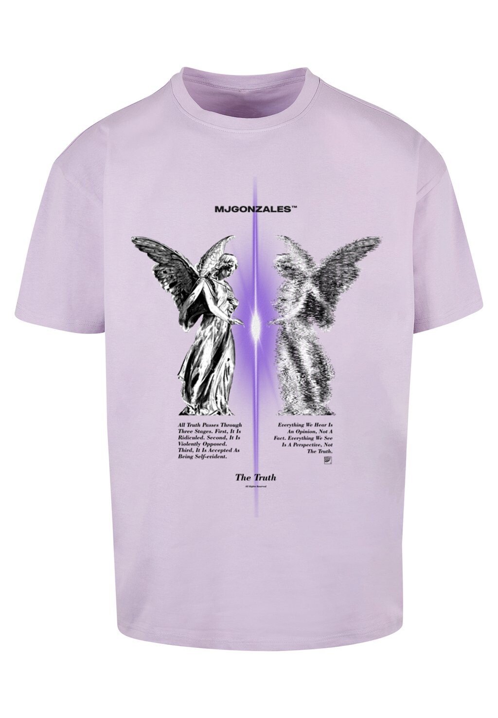 

Футболка с принтом MANNER THE TRUTH HEAVY OVERSIZED TEE MJ Gonzales, сиреневый