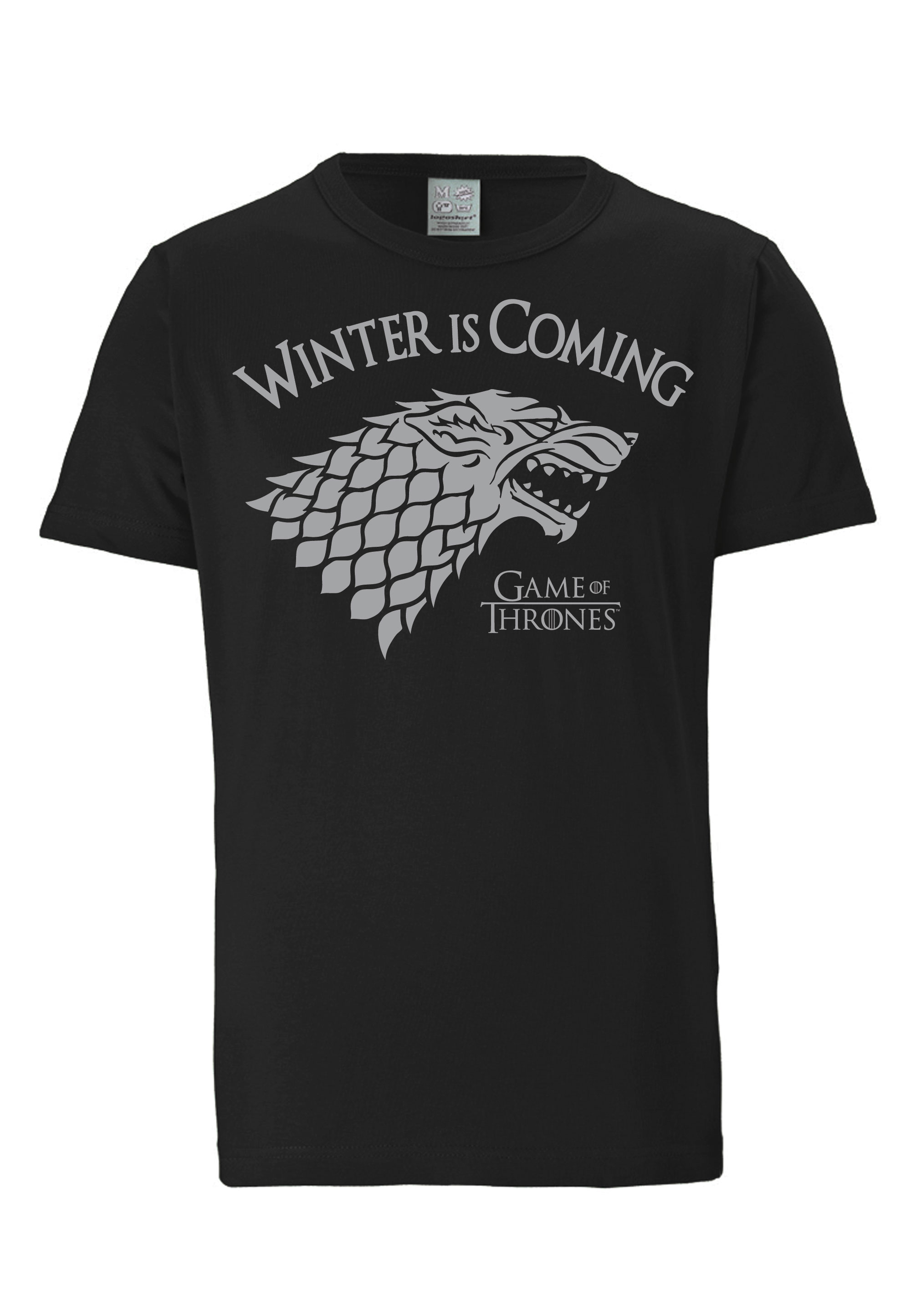 Футболка Logoshirt Game of Thrones Winter Is Coming, черный брелок abystyle game of thrones winter is coming abykey034
