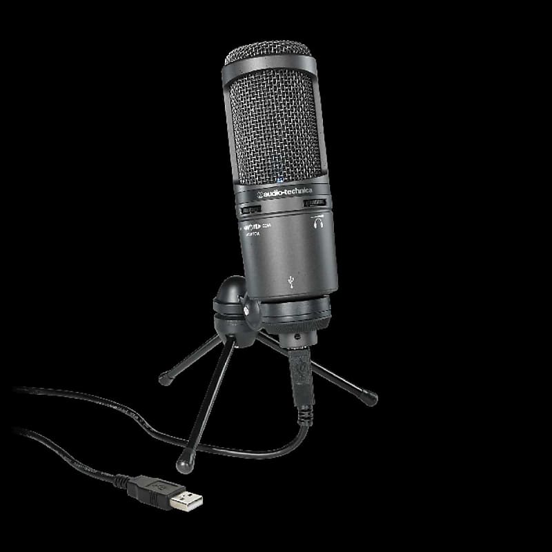 Конденсаторный микрофон Audio-Technica AT2020 USB+ конденсаторный микрофон audio technica at2020 профессиональный сетевой микрофон для записи с разъемом xlr k song