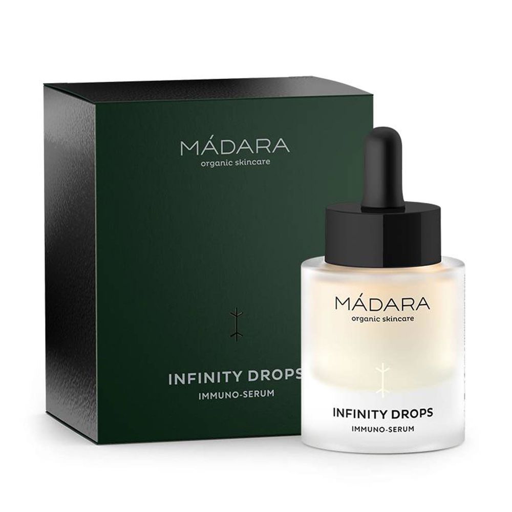 Крем против морщин Infinity serum immuno drops Mádara organic skincare, 30 мл цена и фото
