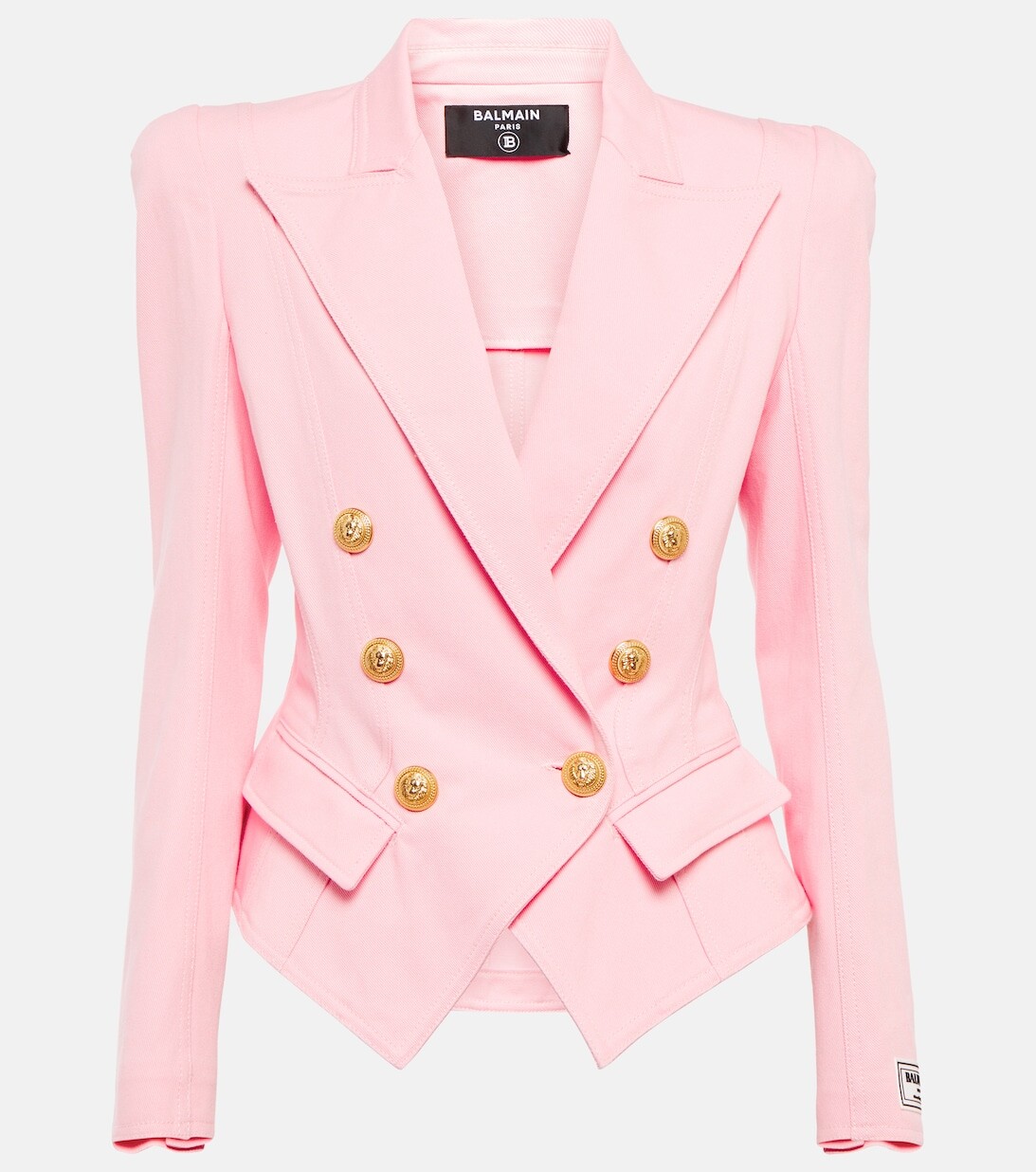 

Хлопковый блейзер BALMAIN, розовый