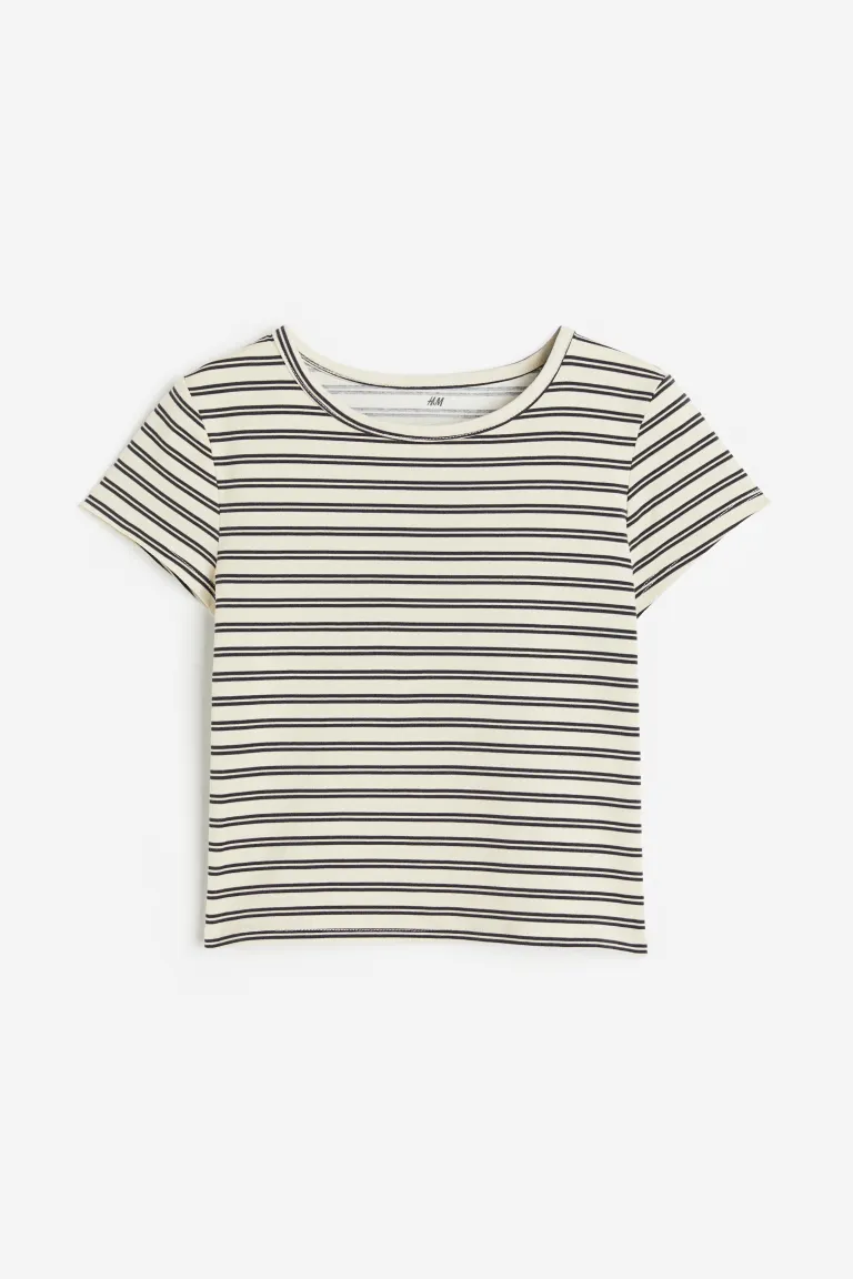 

Футболка с принтом H&M, бежевый