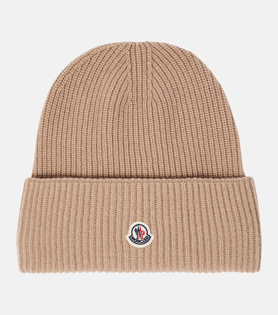 

Шерстяная шапка с логотипом Moncler, розовый