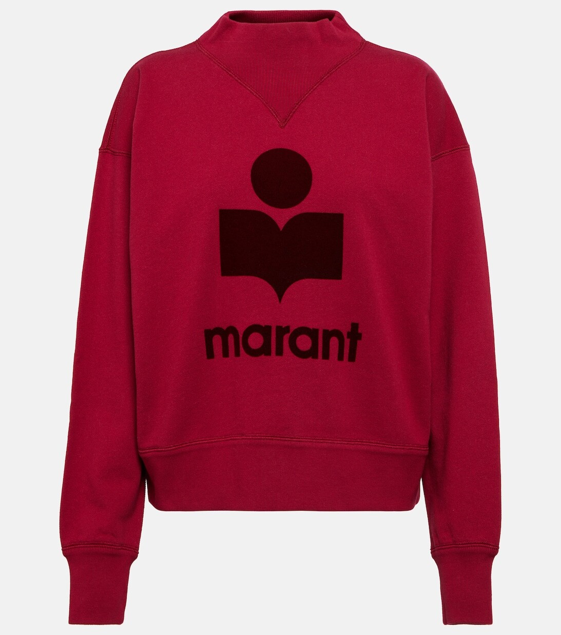 

Толстовка Moby из смесового хлопка MARANT ETOILE, разноцветный, Красный