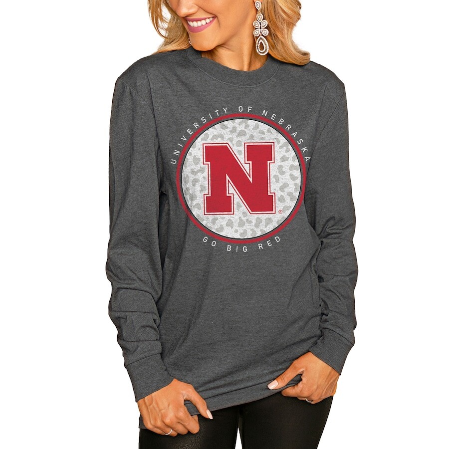 

Футболка с длинным рукавом Gameday Couture Nebraska Huskers, угольный