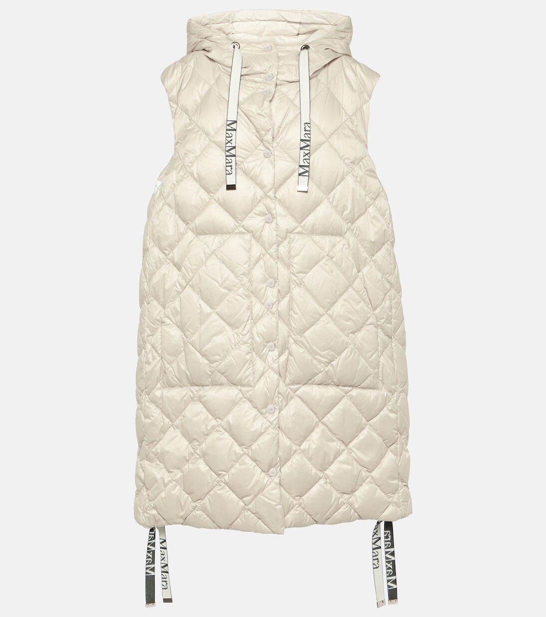 

Стеганый пуховик cube sisoft Max Mara, бежевый