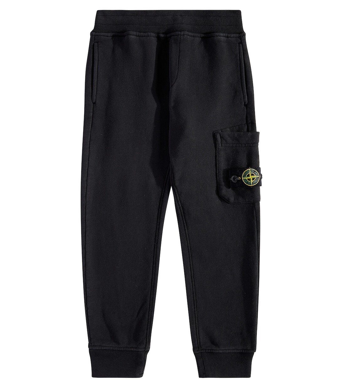 

Спортивные брюки Compass из хлопкового джерси Stone Island Junior, черный