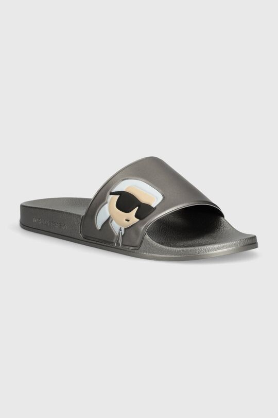 

КОНДО шлепанцы Karl Lagerfeld, серебро