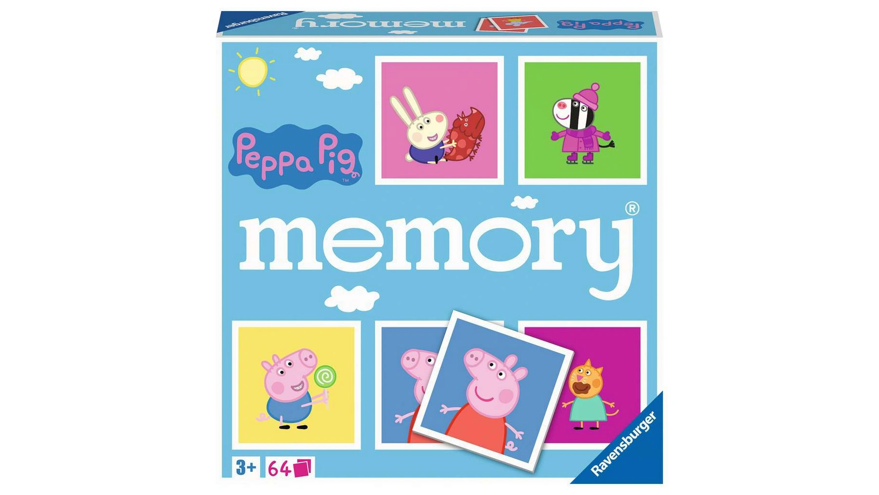 Ravensburger Spiele память Свинки Пеппы классическая игра для всех поклонников Свинки Пеппы, игра на память для 2-8 игроков