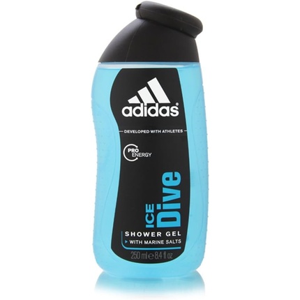 Гель для душа Pro Energy Ice Dive с морскими солями 250мл, Adidas adidas ice dive гель для душа 400 ml