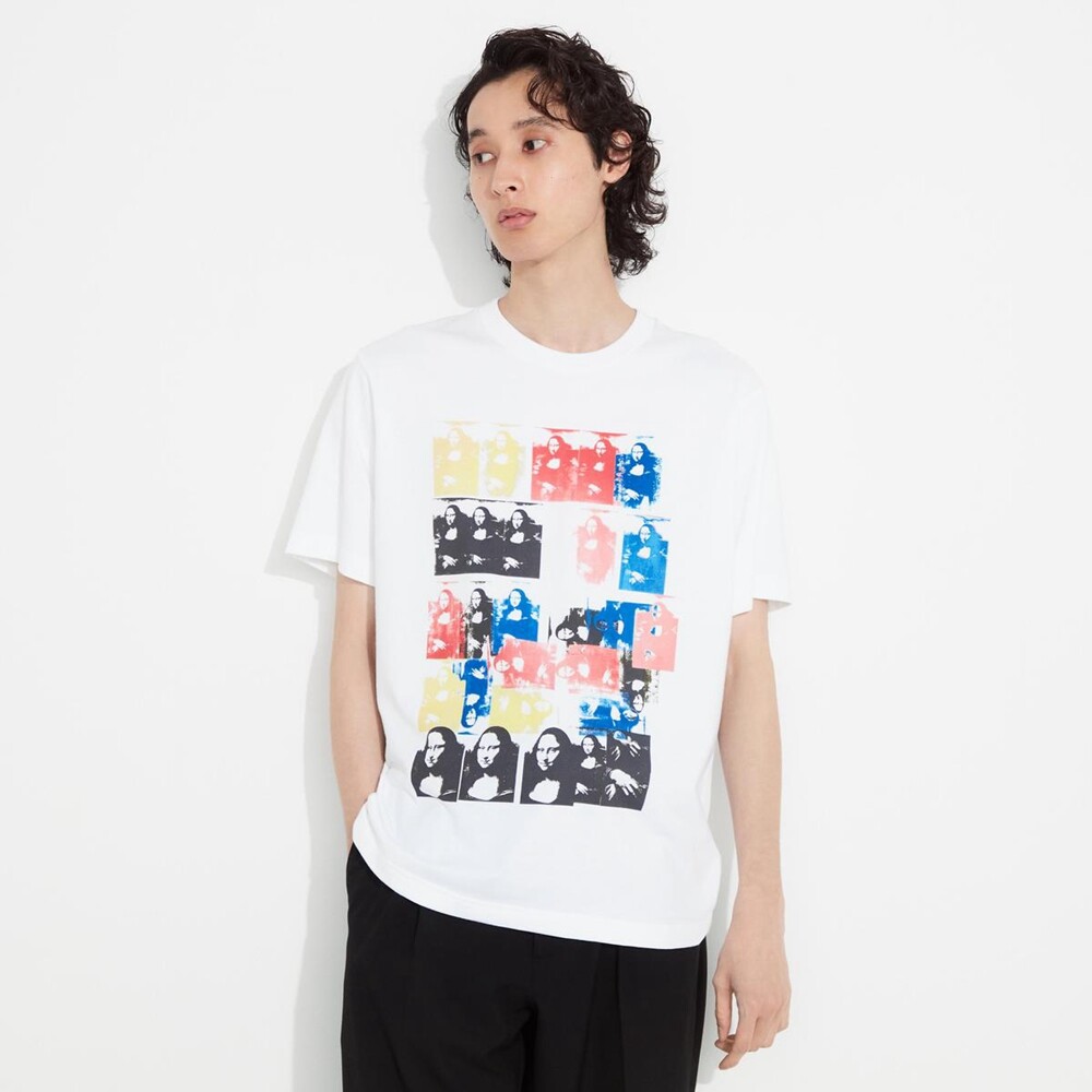

Футболка Uniqlo ARCHIVE унисекс с принтом и короткими рукавами, белый
