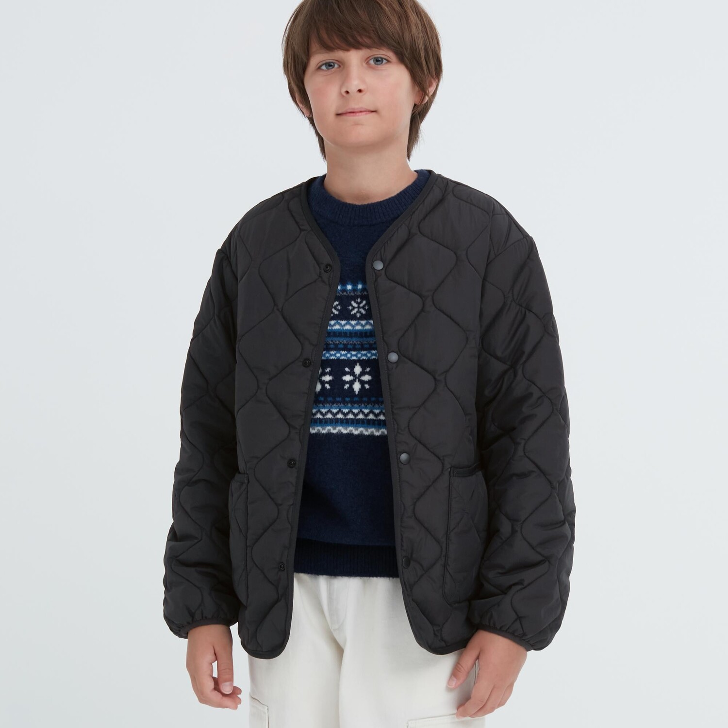

Теплый кардиган с подкладкой, который можно стирать UNIQLO, черный