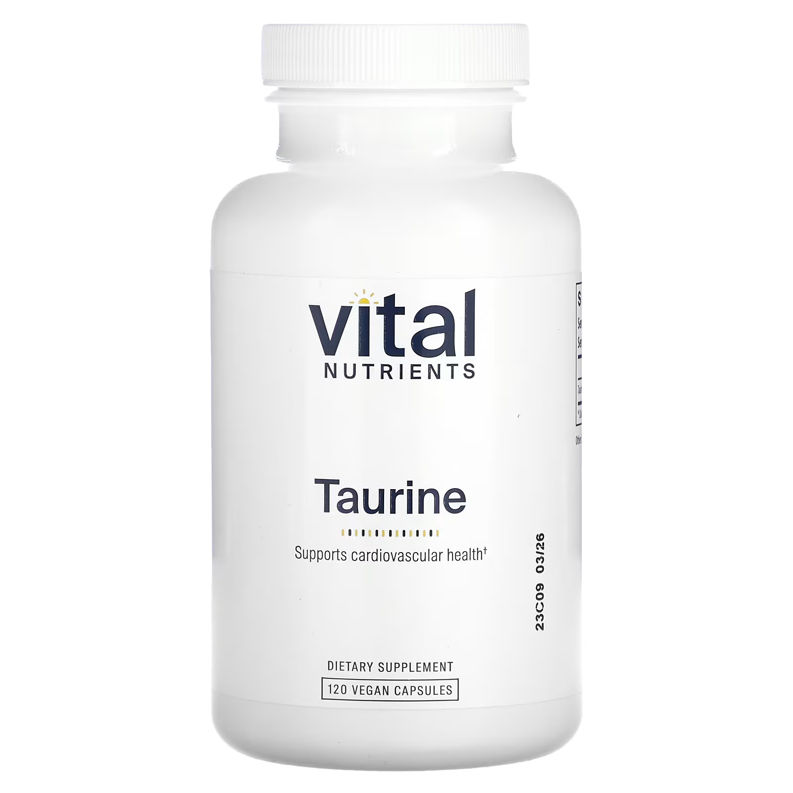 Таурин Vital Nutrients, 120 капсул vital nutrients витамин с 120 веганских капсул