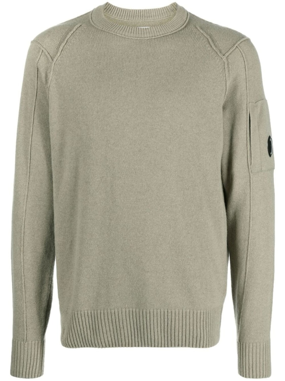 

C.P. Company свитер Sea Island с декором Lens, зеленый