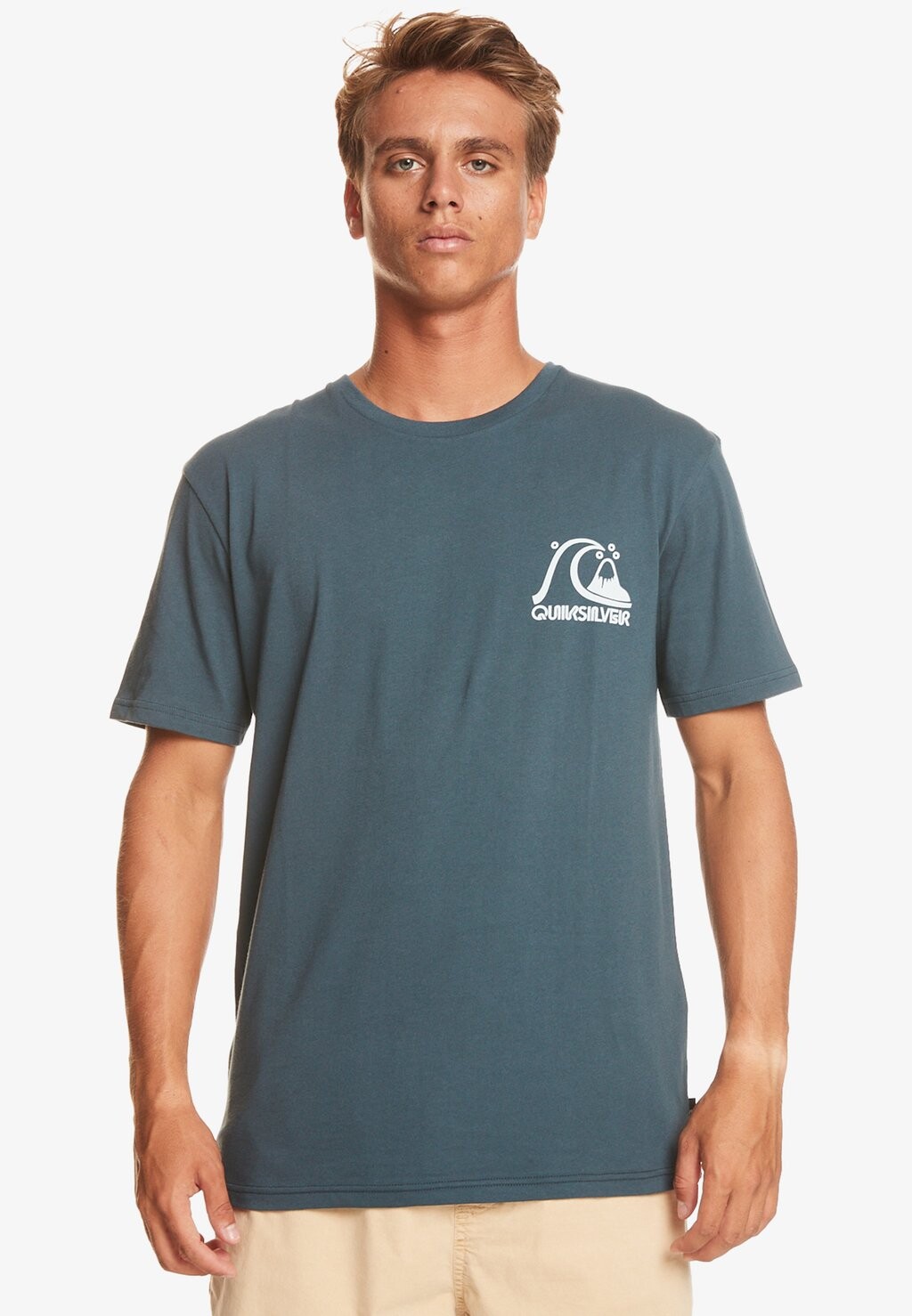 

Футболка с принтом Quiksilver, синий