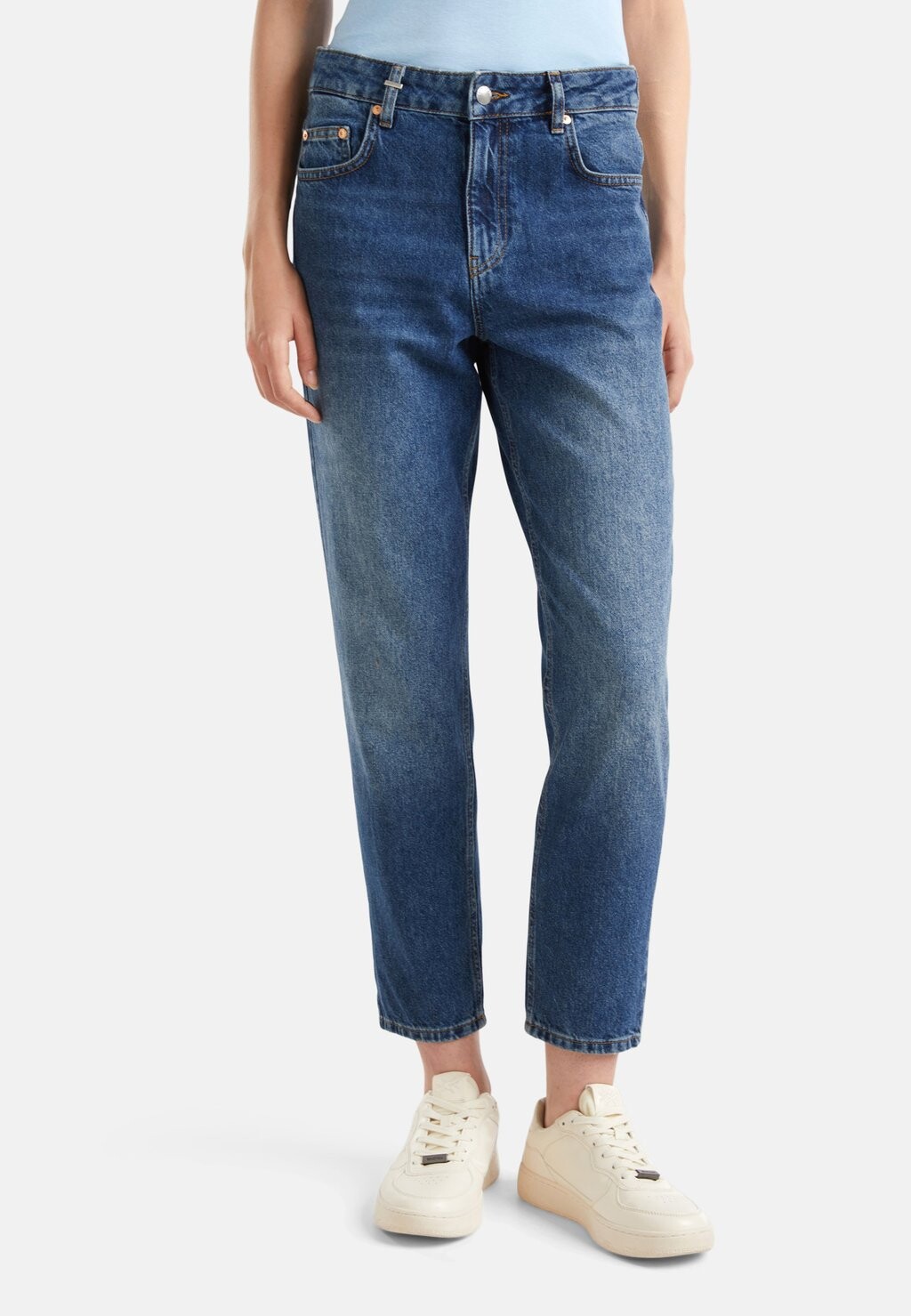 

Джинсы прямого кроя MOM FIT 5 POCKET United Colors of Benetton, синий