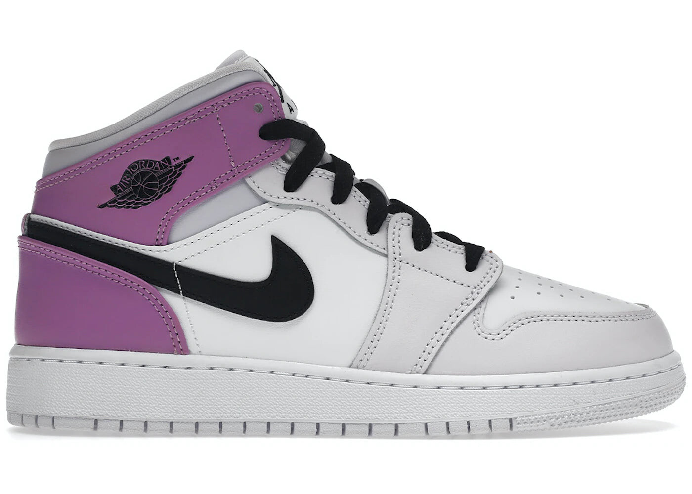 

Кроссовки подростковые Nike Air Jordan 1 Mid Barely Grape