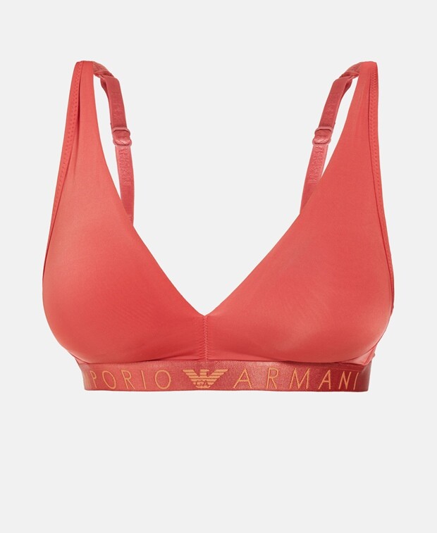 

Треугольный бюстгальтер Emporio Armani, персик