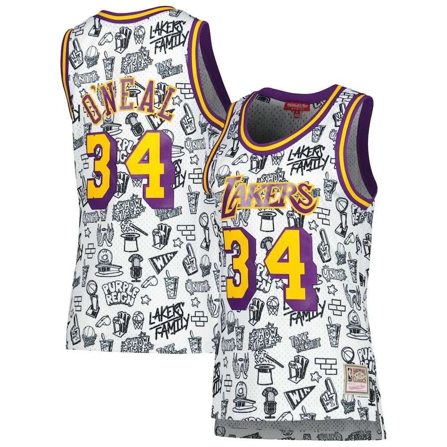 

Джерси Mitchell & Ness Los Angeles Lakers, белый