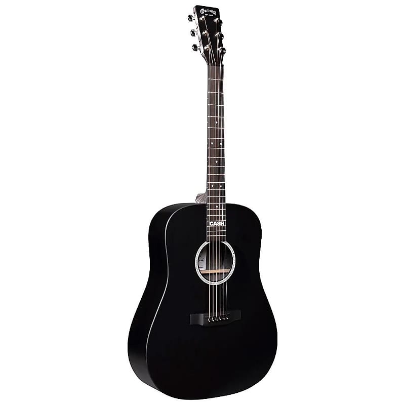 Акустическая гитара Martin DX Johnny Cash Acoustic Electric Guitar in Black