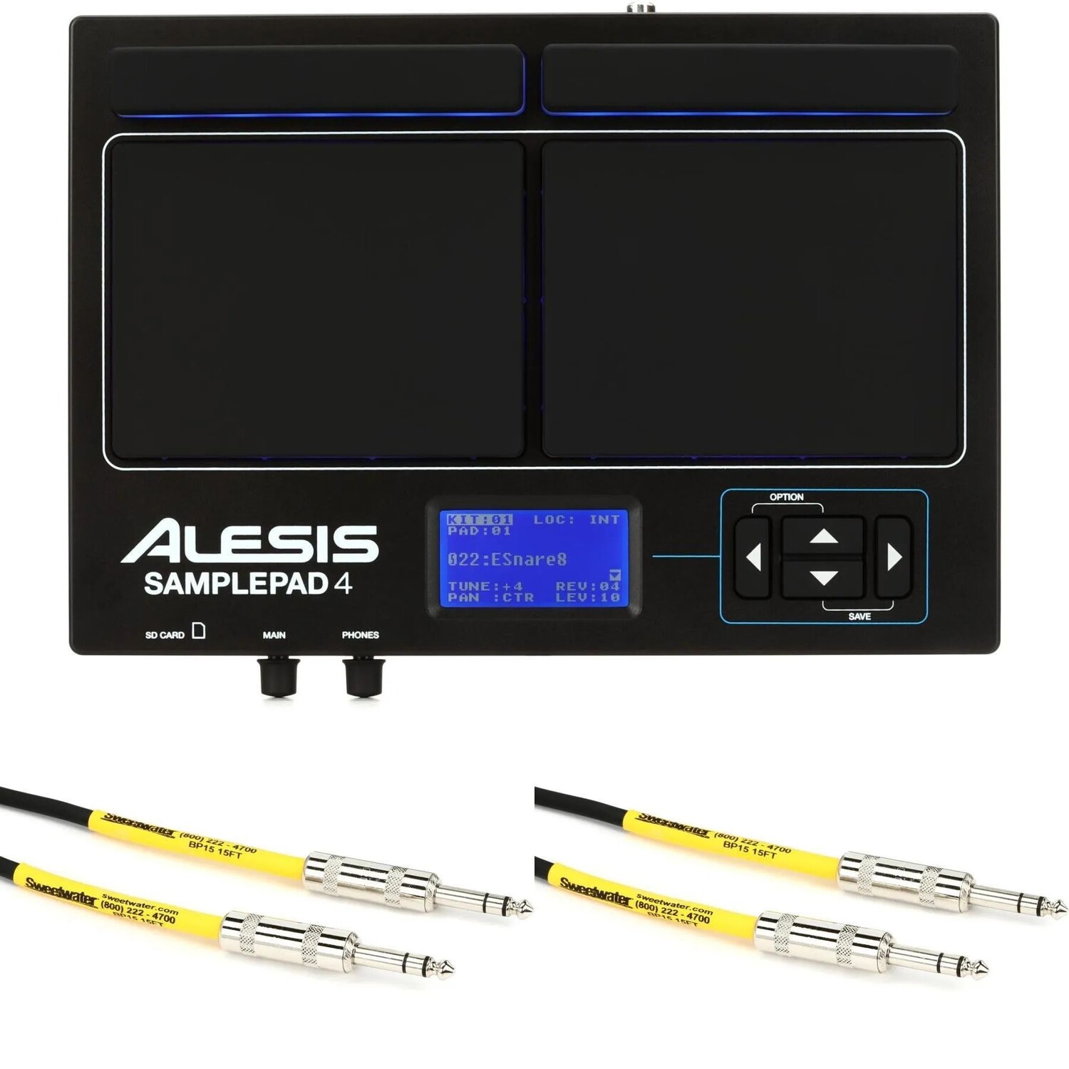 

Новый компактный перкуссионный пэд Alesis SamplePad 4 и кабели