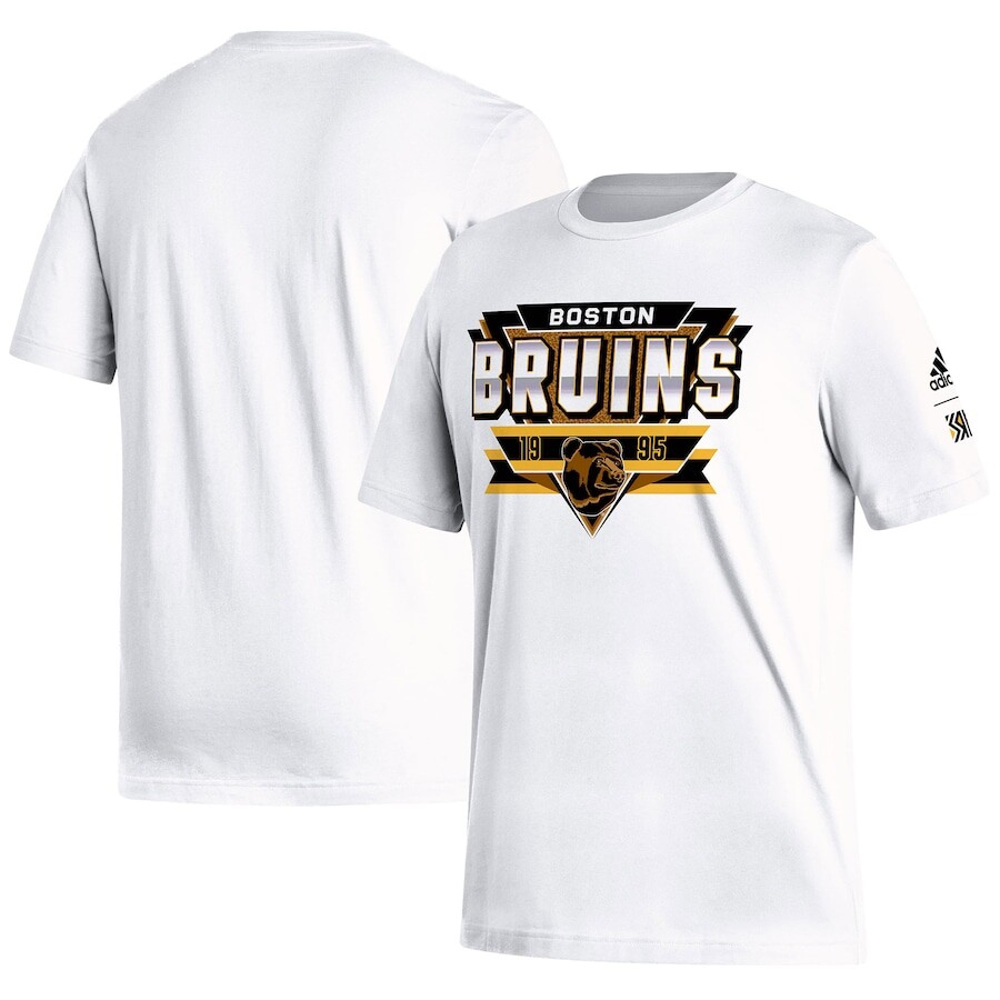 

Футболка с коротким рукавом adidas Boston Bruins, белый