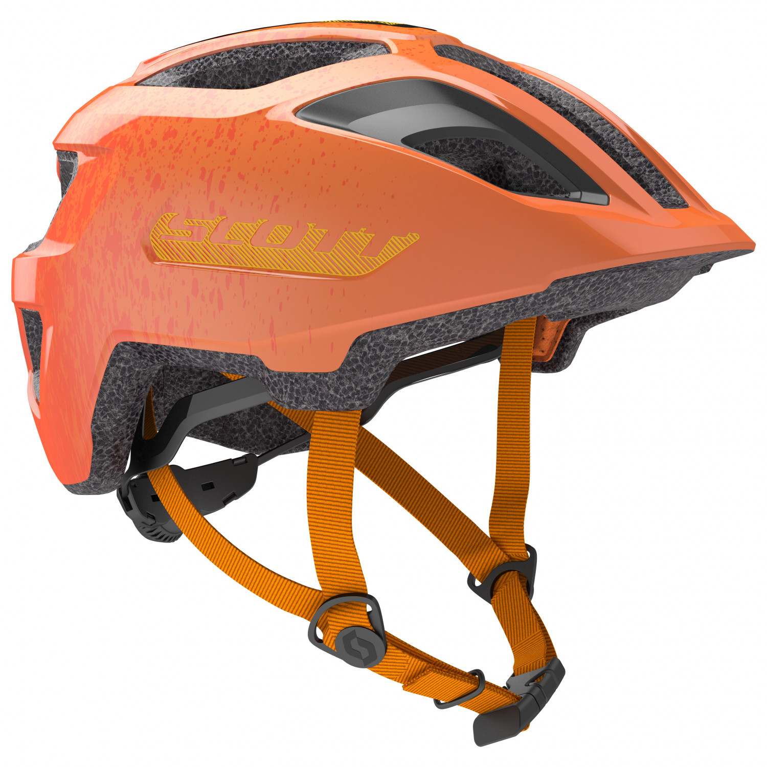 scott шлем scott spunto junior one size 50 56 6522 fire orange Велосипедный шлем Scott Kid's Helmet Spunto (CE) Junior, цвет Fire Orange