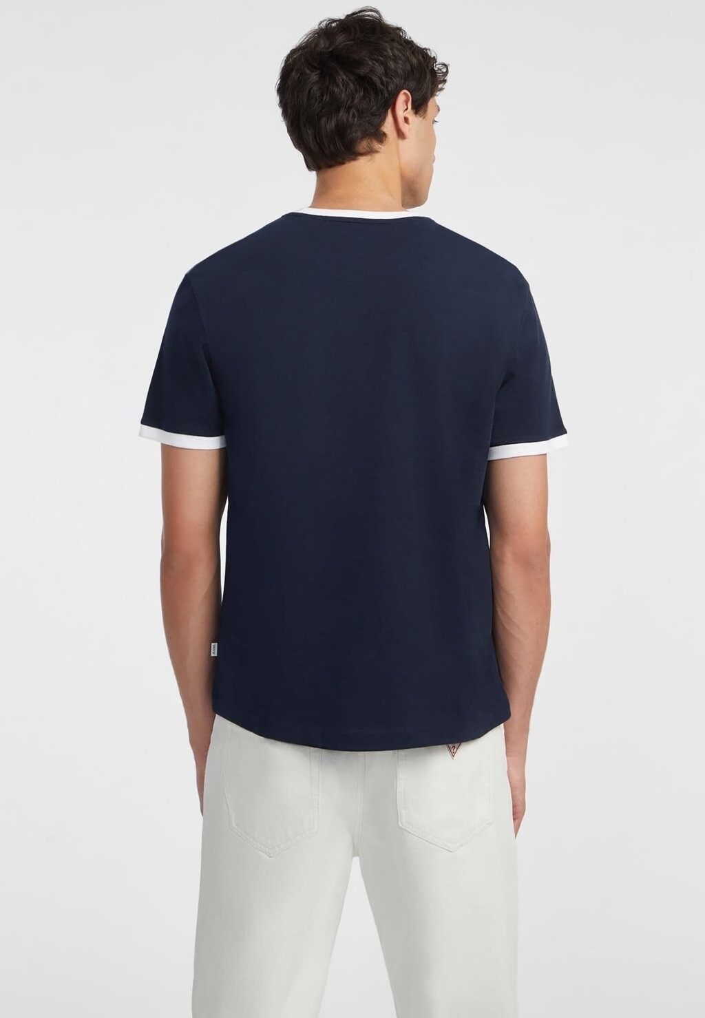 

Базовая футболка SCRIPT Guess Jeans, темно-синий