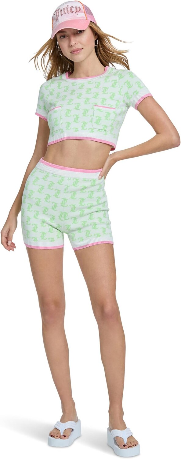 

Свитер-шорты Juicy Couture, цвет Cream Soda/Sour Apple