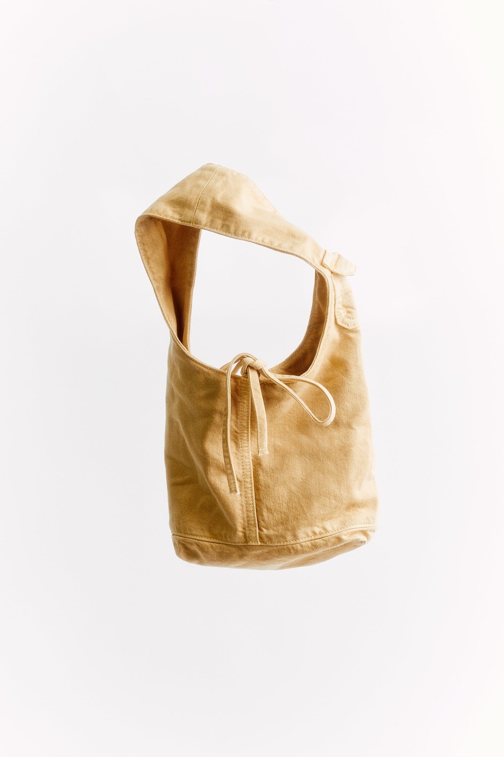 

Мини-сумка из денима Zara, песочно-коричневый