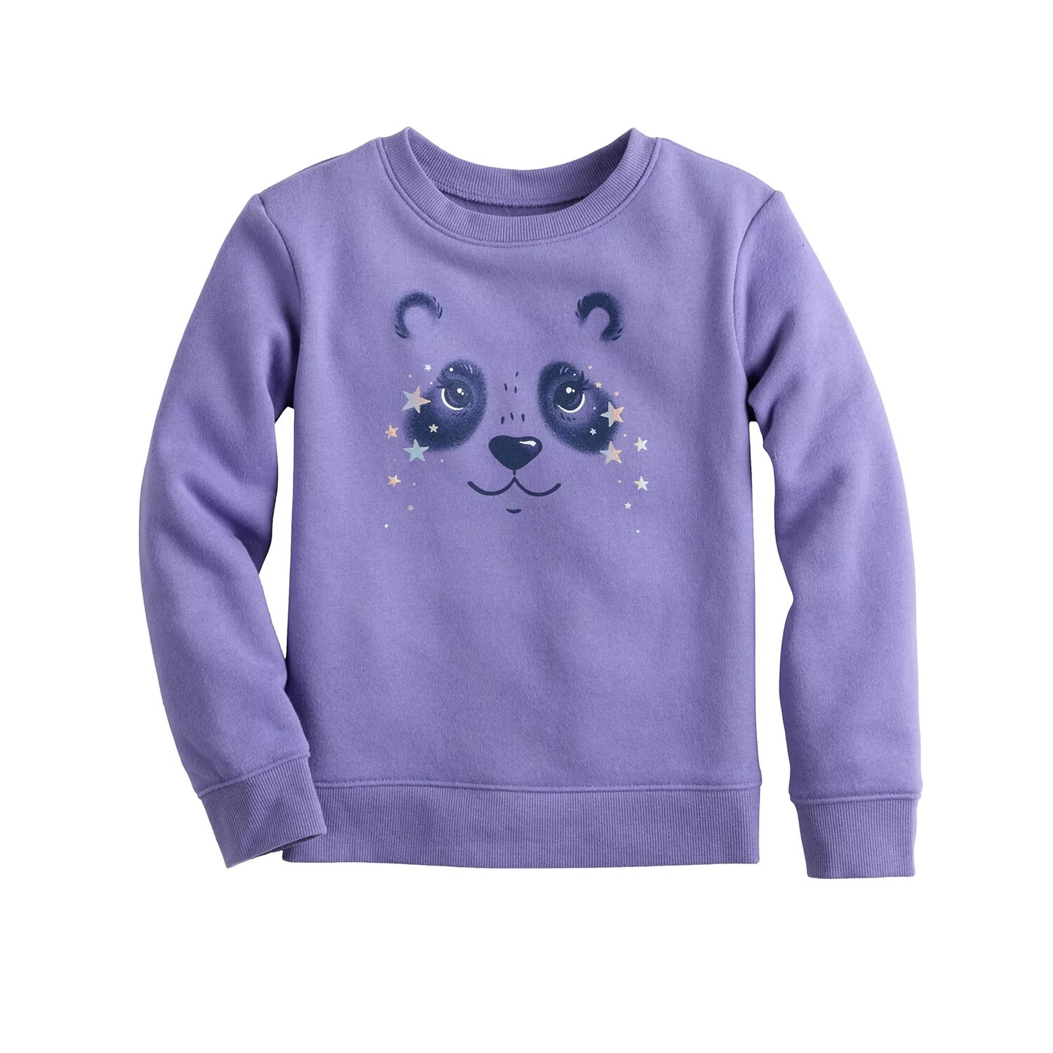 

Флисовый пуловер с круглым вырезом и рисунком Jumping Beans для девочек 4–12 лет Jumping Beans, фиолетовый