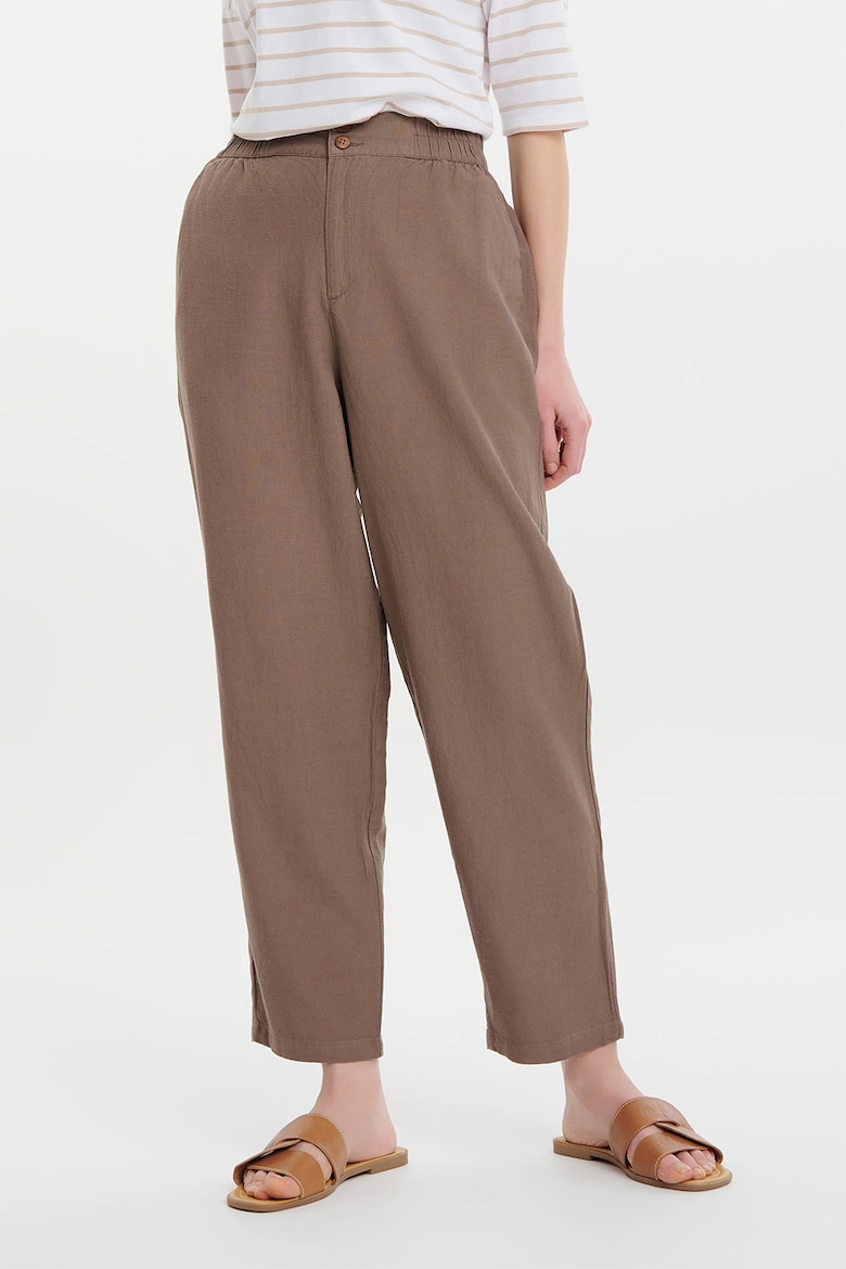 Льняные брюки Greenpoint, коричневый
