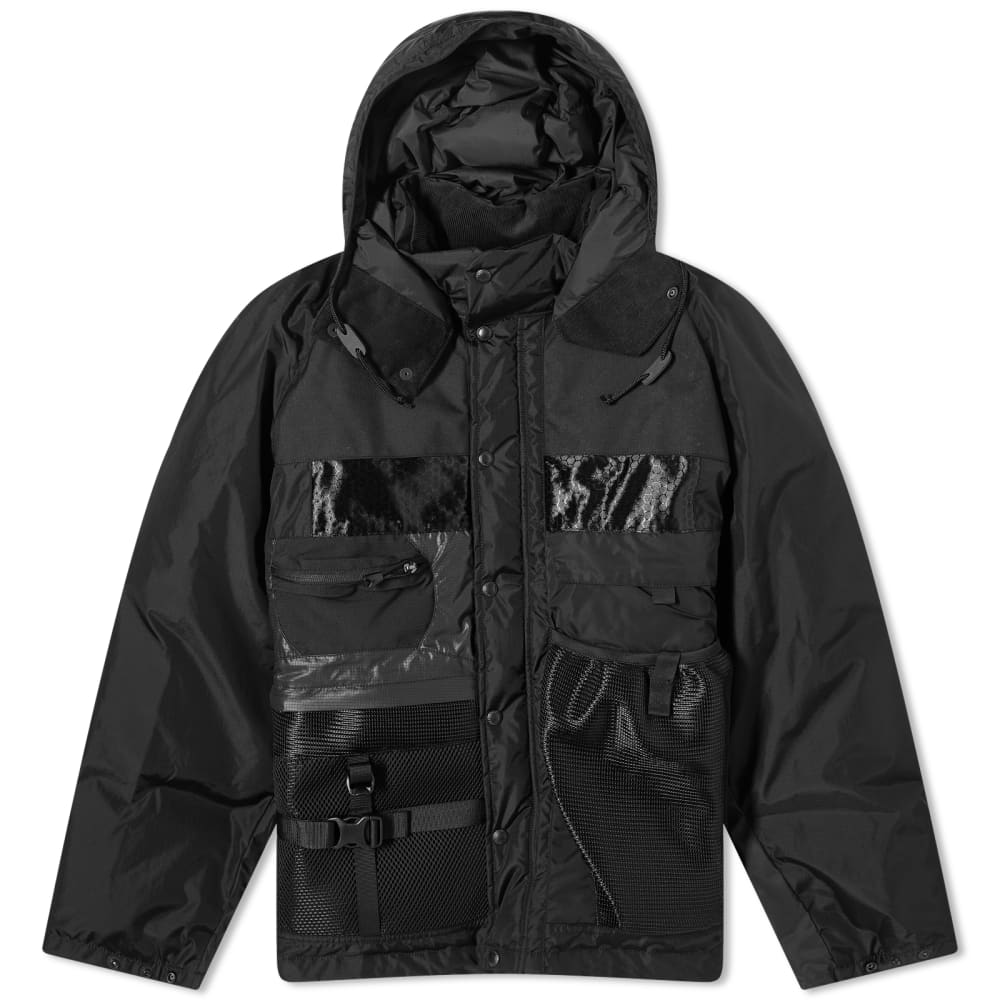 Junya Watanabe MAN Нейлоновая куртка Ripstor с капюшоном, черный