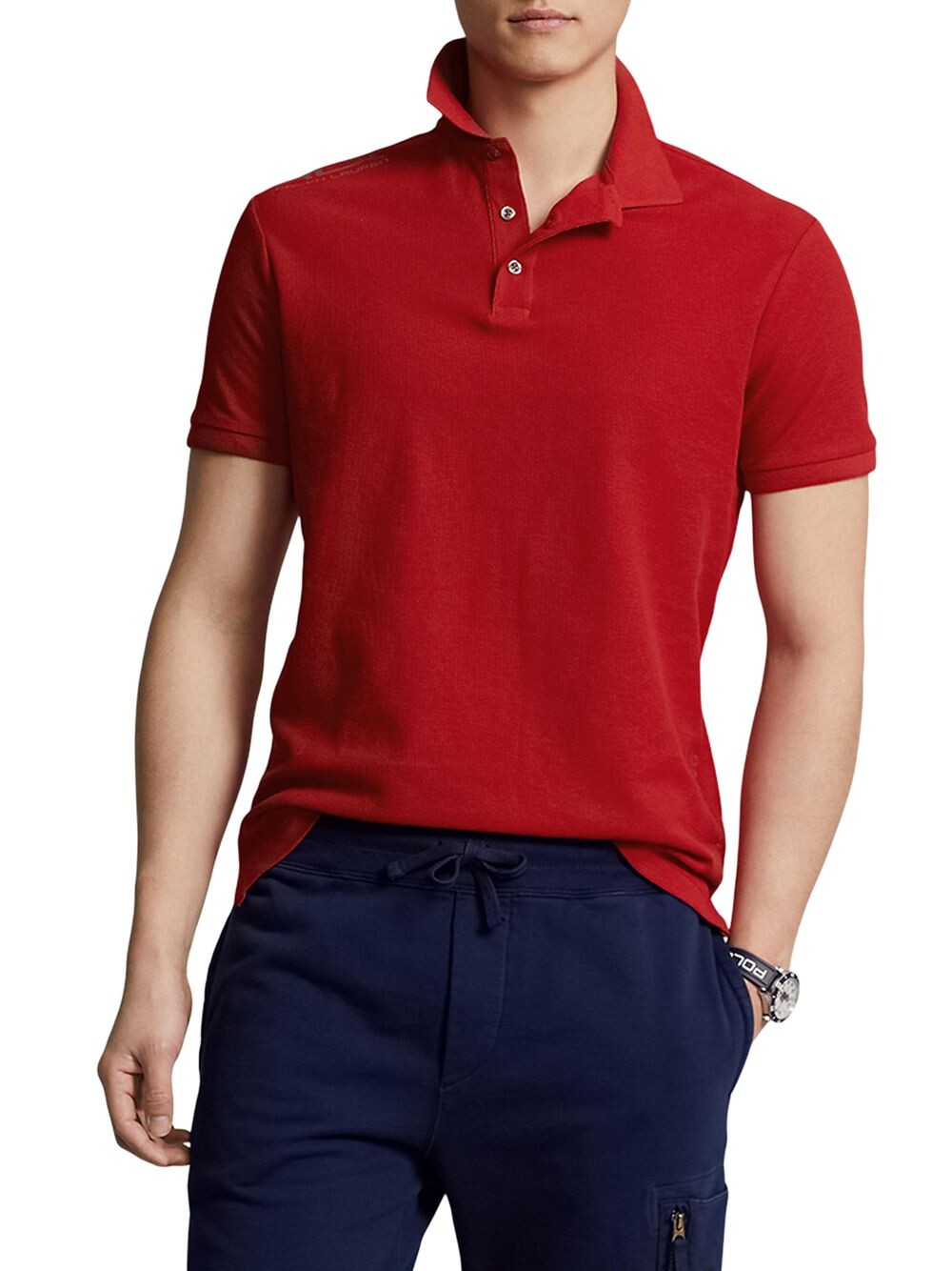 

Рубашка поло из хлопка RLX NFW RLX Ralph Lauren, красный