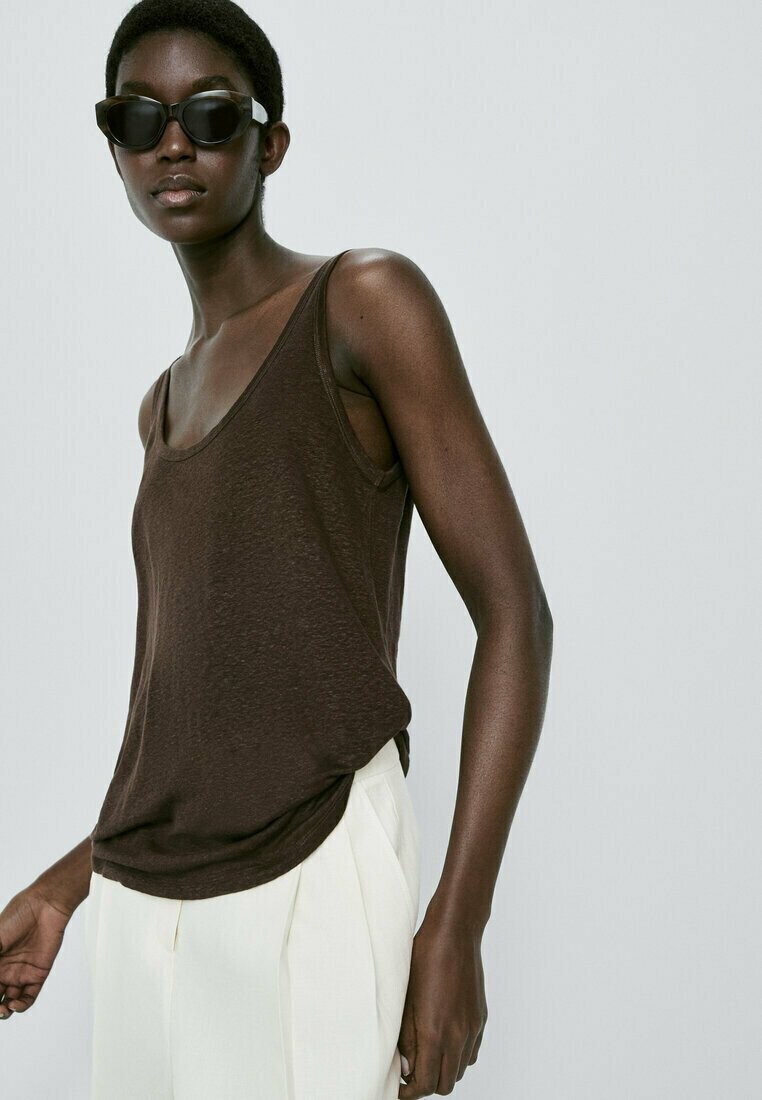 

Топ Massimo Dutti, коричневый