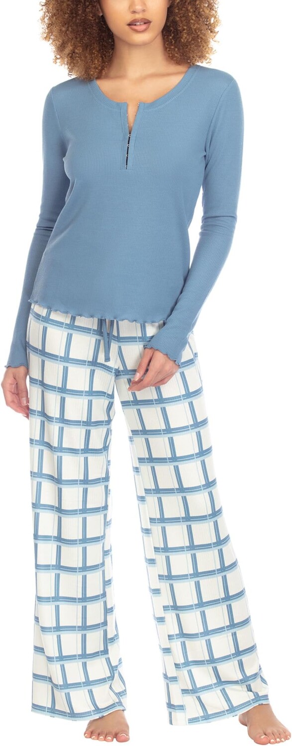

Snowed in Baby Waffle и пижама Hacci Honeydew Intimates, цвет Peppermint Plaid