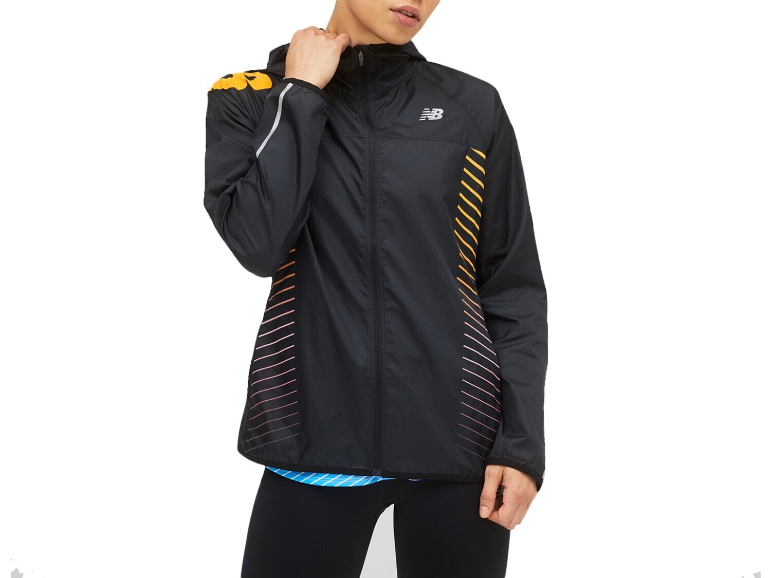 

Куртка New Balance Reflective Accelerate Windcheater, черный