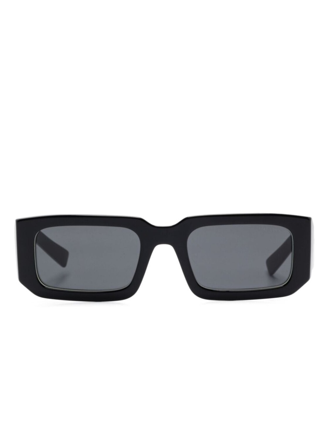 

Prada Eyewear солнцезащитные очки в прямоугольной оправе, черный