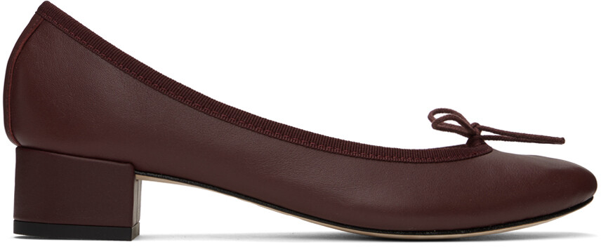 

Repetto SSENSE Эксклюзивные бордовые туфли на каблуке Camille