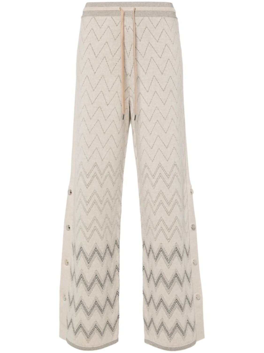 

Missoni трикотажные брюки прямого кроя, нейтральный цвет
