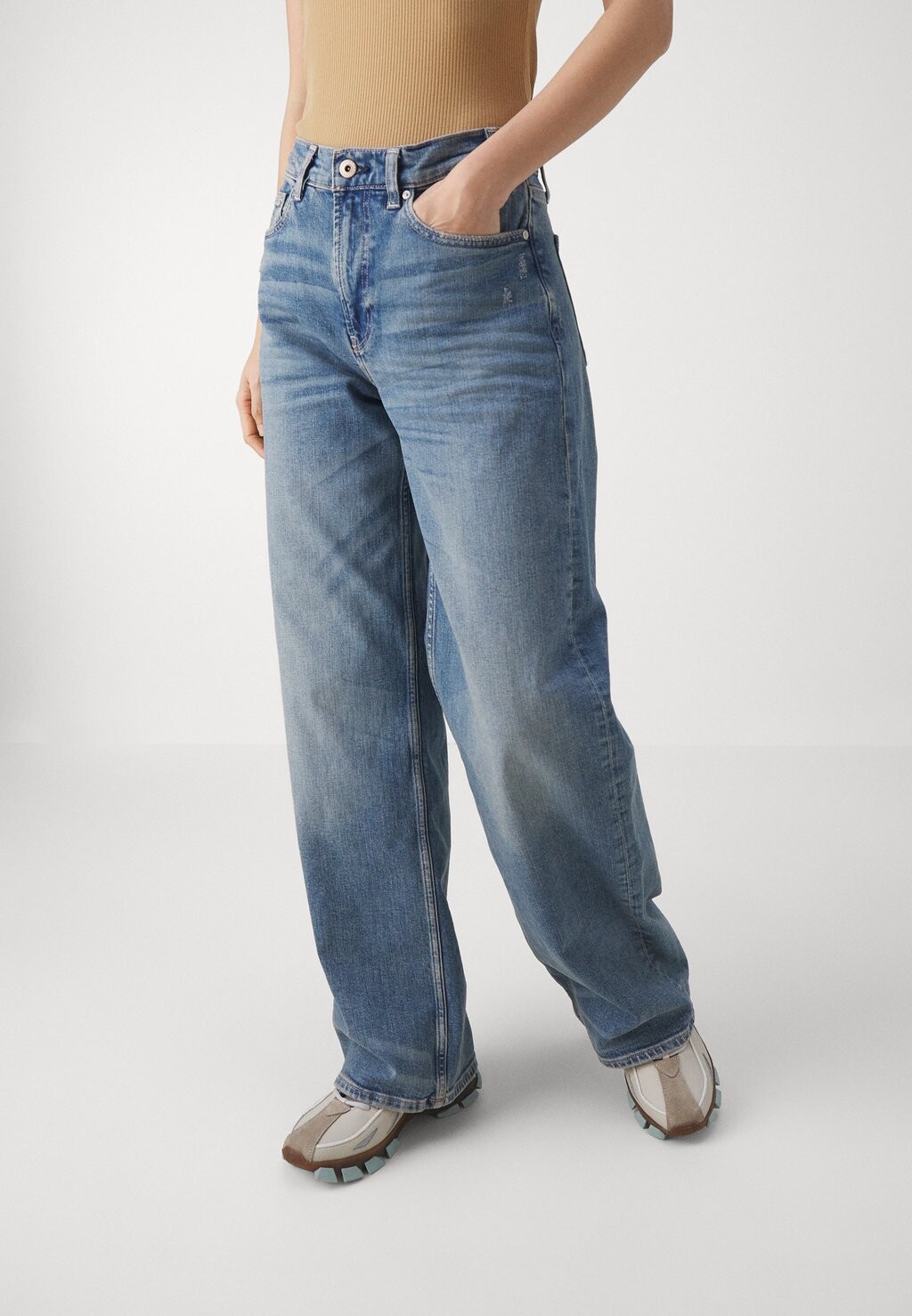 

Джинсы-сигареты Baggy Wide AG Jeans, цвет blue denim