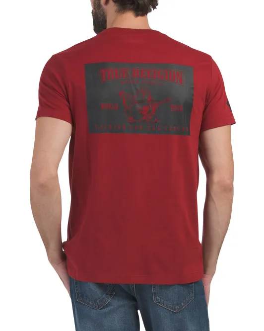 

Однотонная футболка SRS с короткими рукавами True Religion, красный